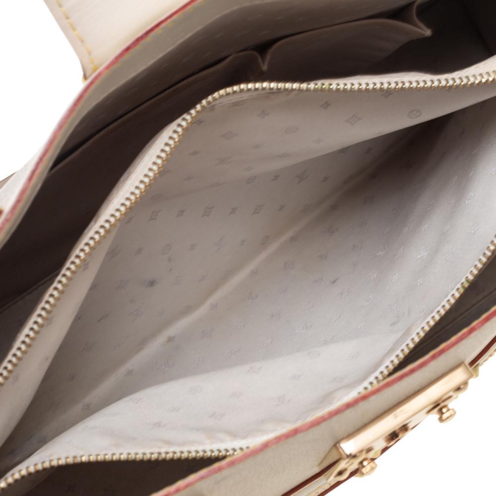 Louis Vuitton White Suhali Leather Le Fabuleux Bag 3