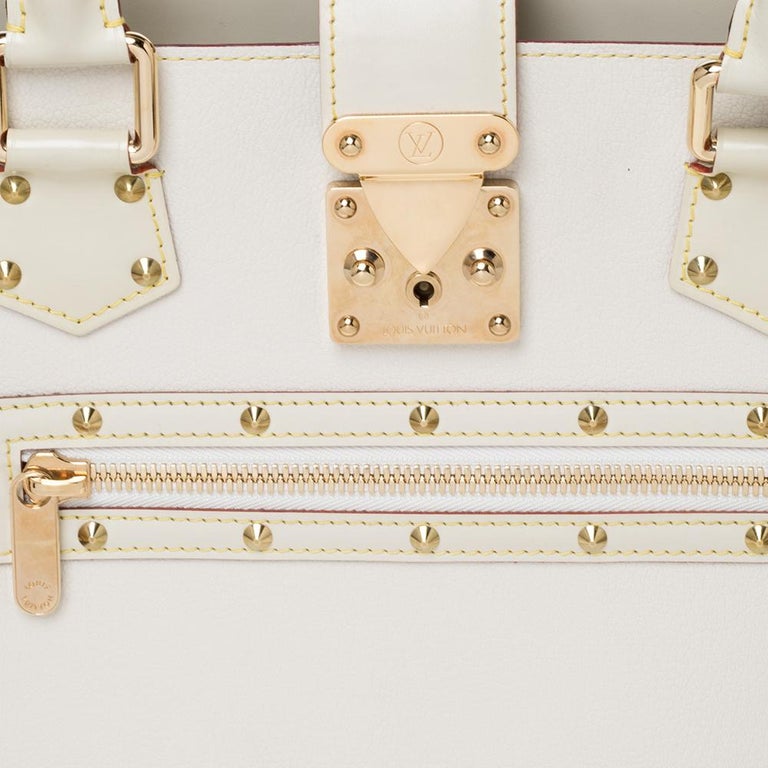 Louis Vuitton White Suhali Le Fabuleux Bag Leather ref.273554 - Joli Closet