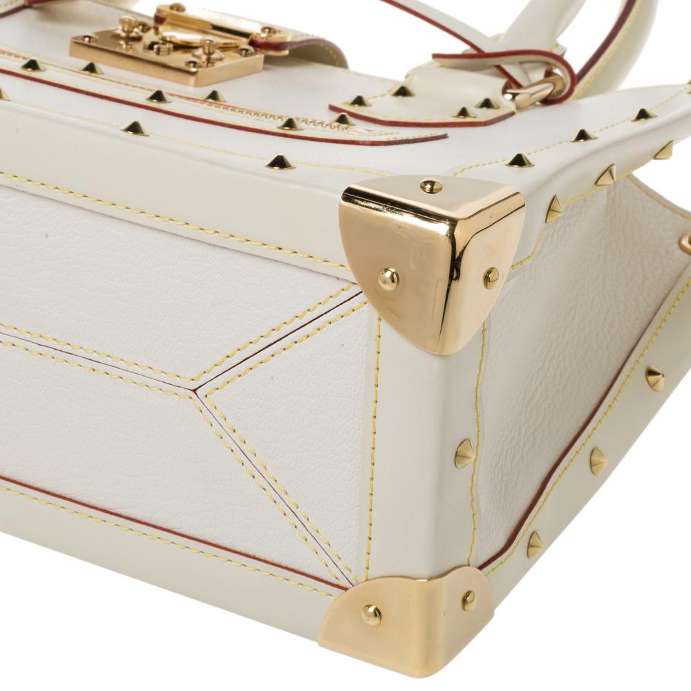 Louis Vuitton White Suhali Leather Le Fabuleux Bag 5