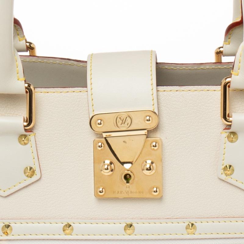 Louis Vuitton White Suhali Leather Le Fabuleux Bag 5