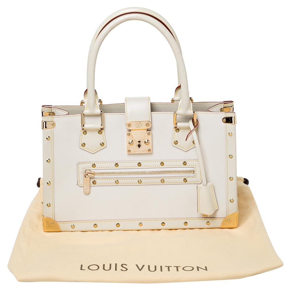 Louis Vuitton White Suhali Leather Le Fabuleux Bag 6