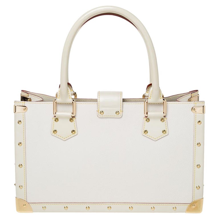 Louis Vuitton Womens Vintage Suhali Le Fabuleux Tote Bag White / Gold –  Luxe Collective