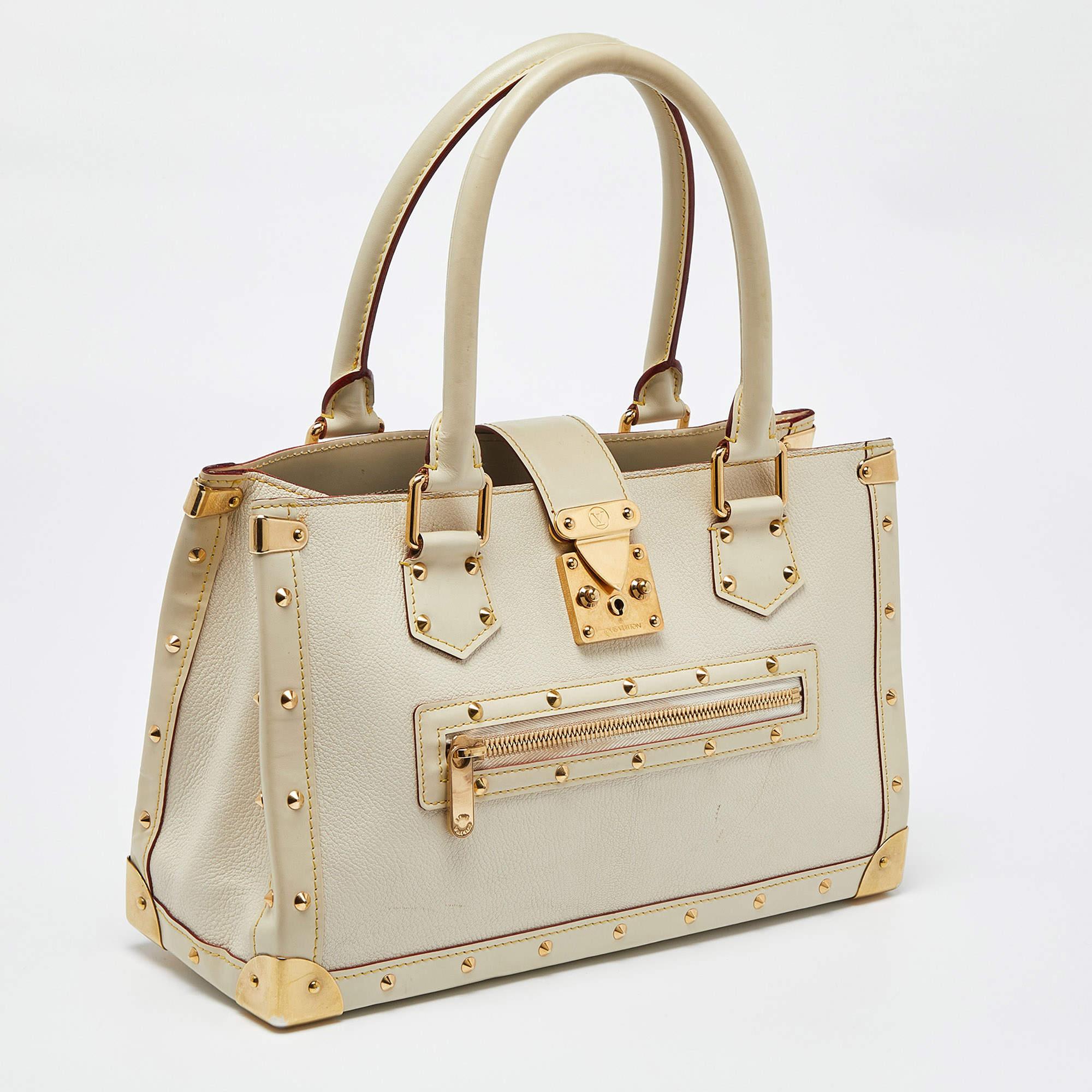 Bolso Le Fabuleux de piel Suhali blanca Louis Vuitton Blanco en venta
