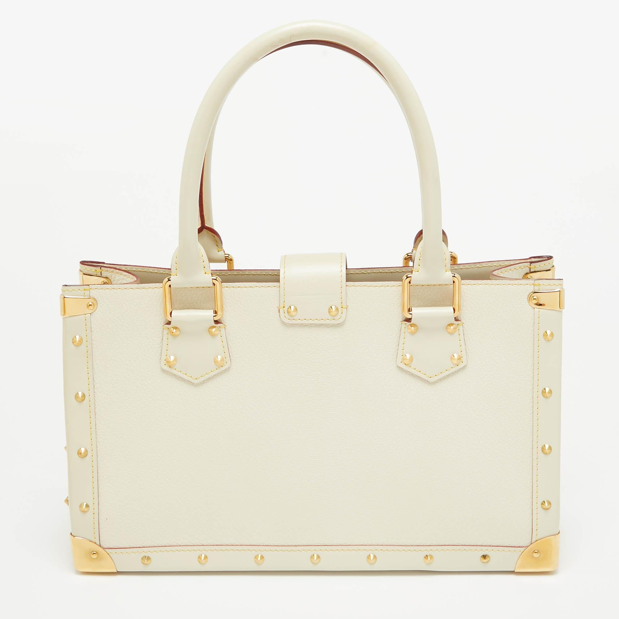 Women's Louis Vuitton White Suhali Leather Le Fabuleux Bag