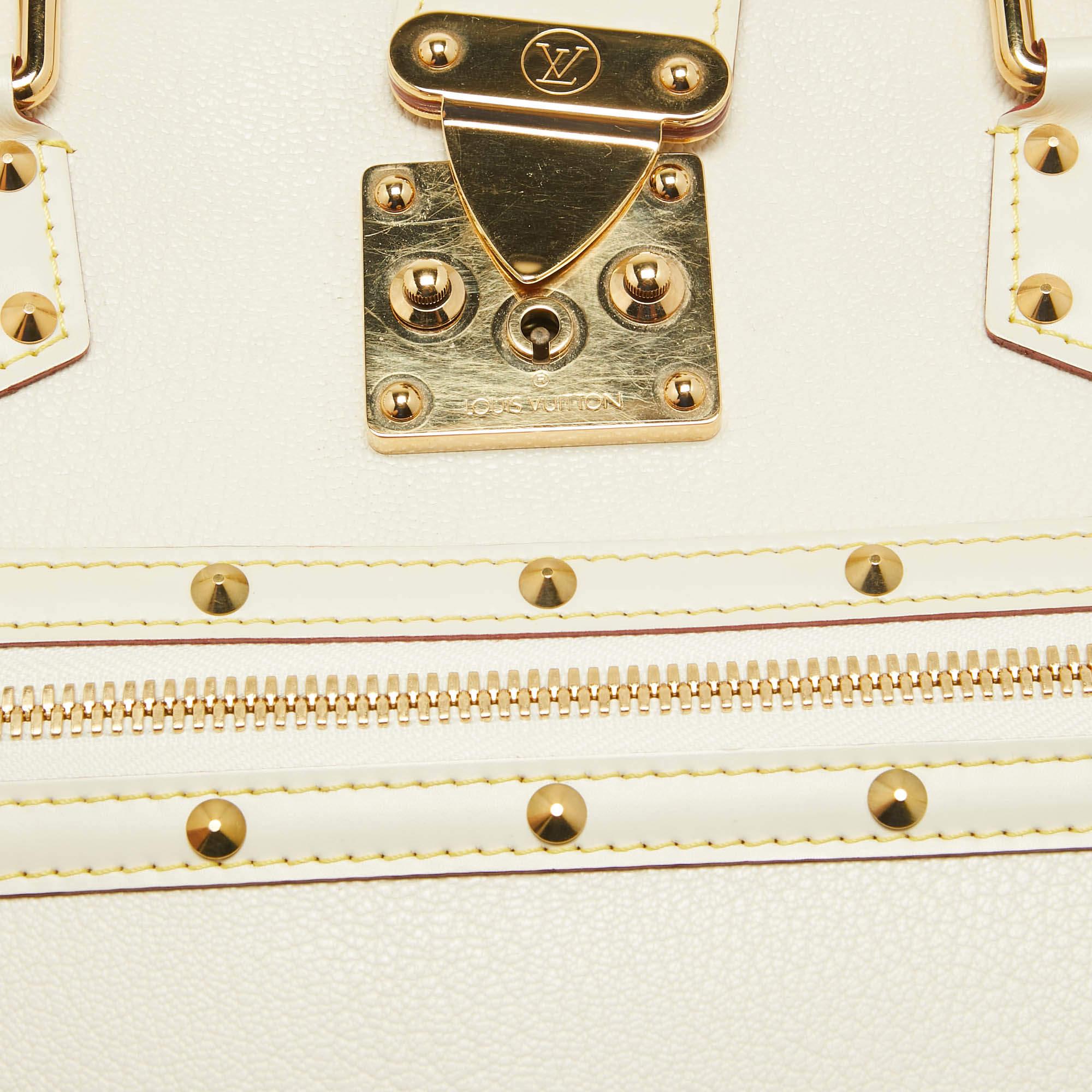Louis Vuitton White Suhali Leather Le Fabuleux Bag 1
