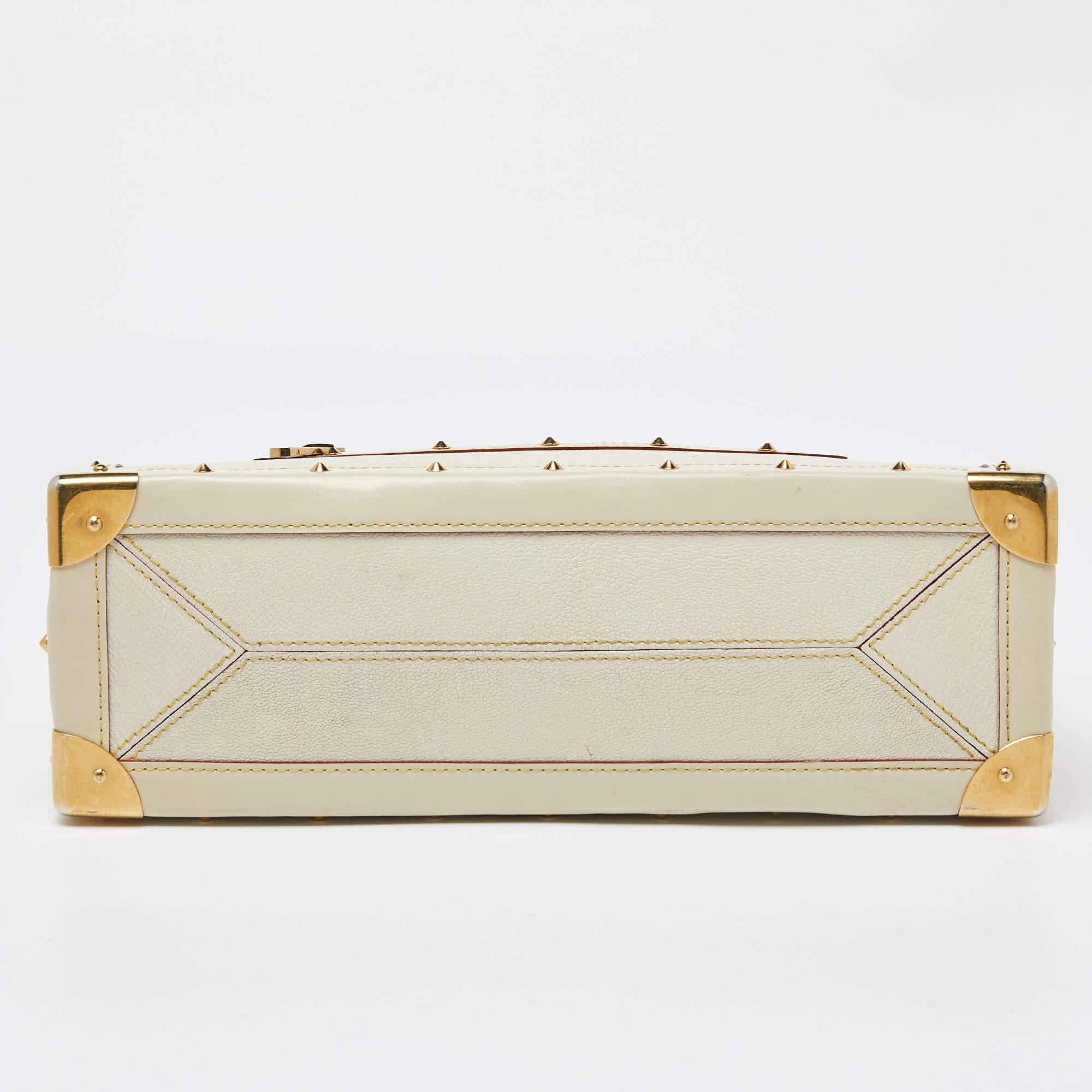 Bolso Le Fabuleux de piel Suhali blanca Louis Vuitton en venta 1