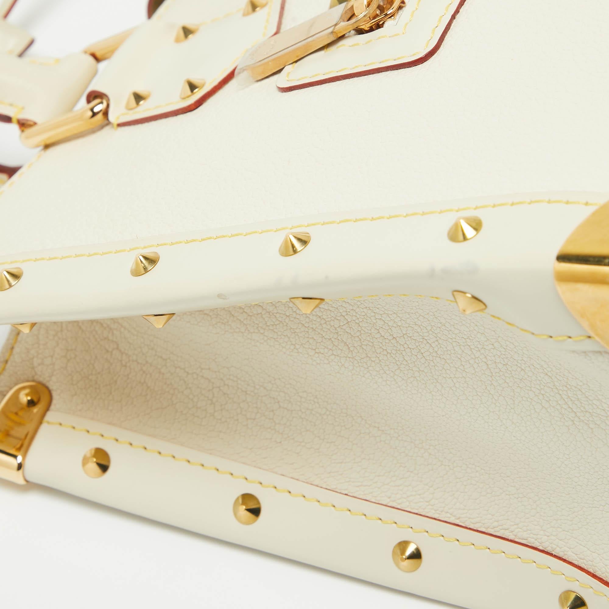 Louis Vuitton White Suhali Leather Le Fabuleux Bag 2