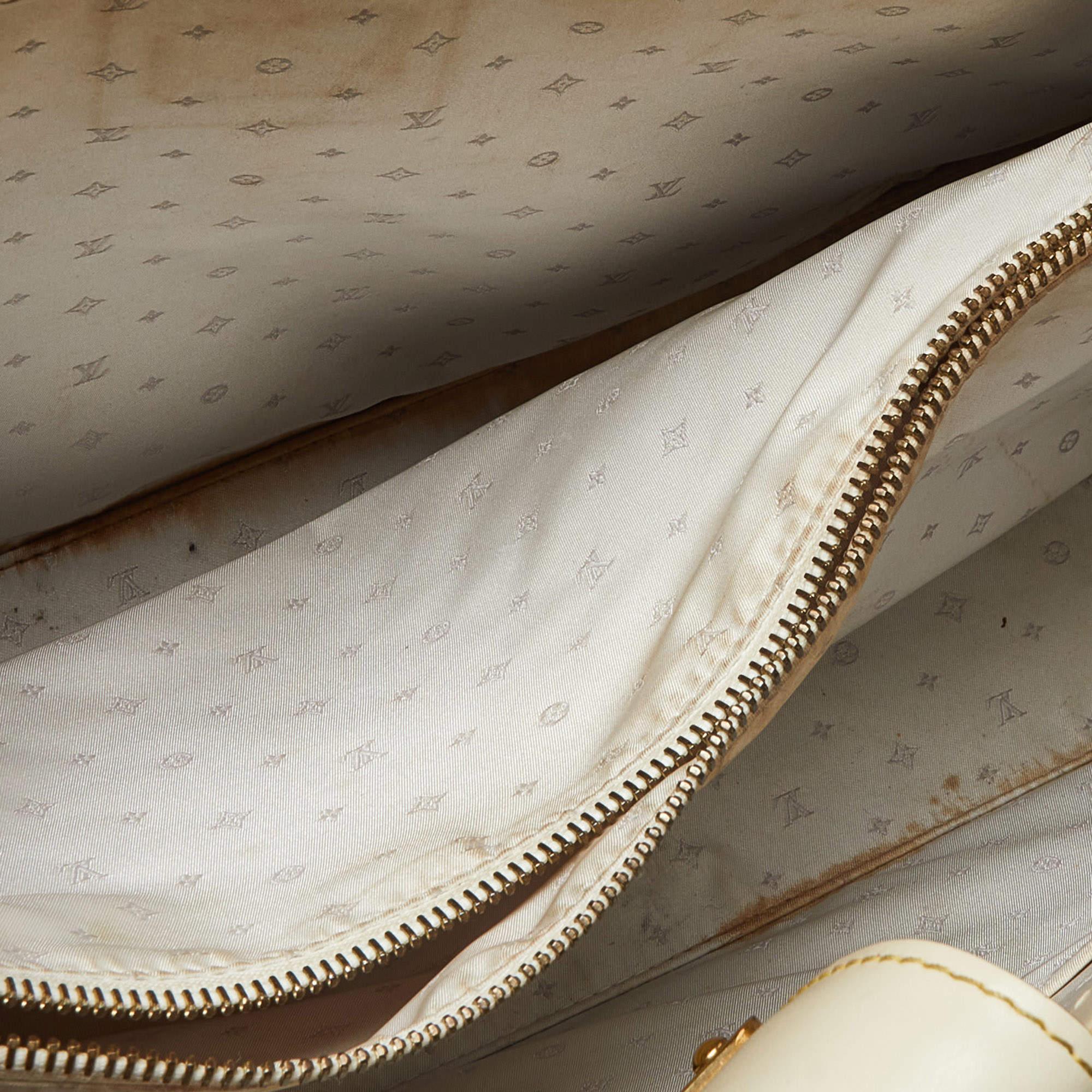 Bolso Le Fabuleux de piel Suhali blanca Louis Vuitton en venta 2