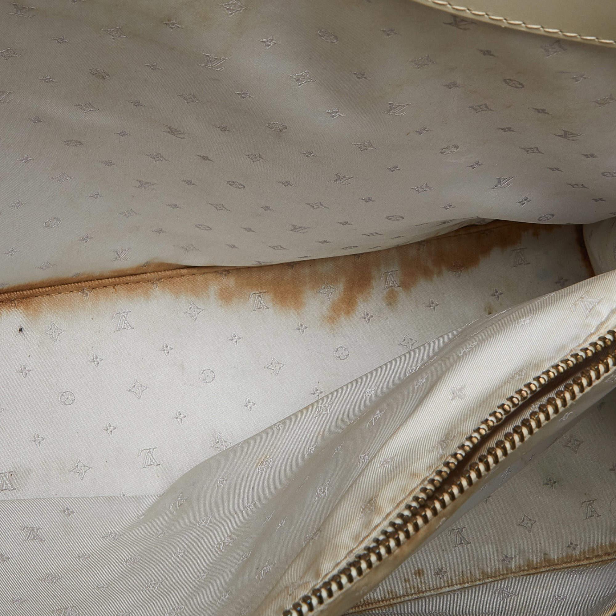 Bolso Le Fabuleux de piel Suhali blanca Louis Vuitton en venta 3