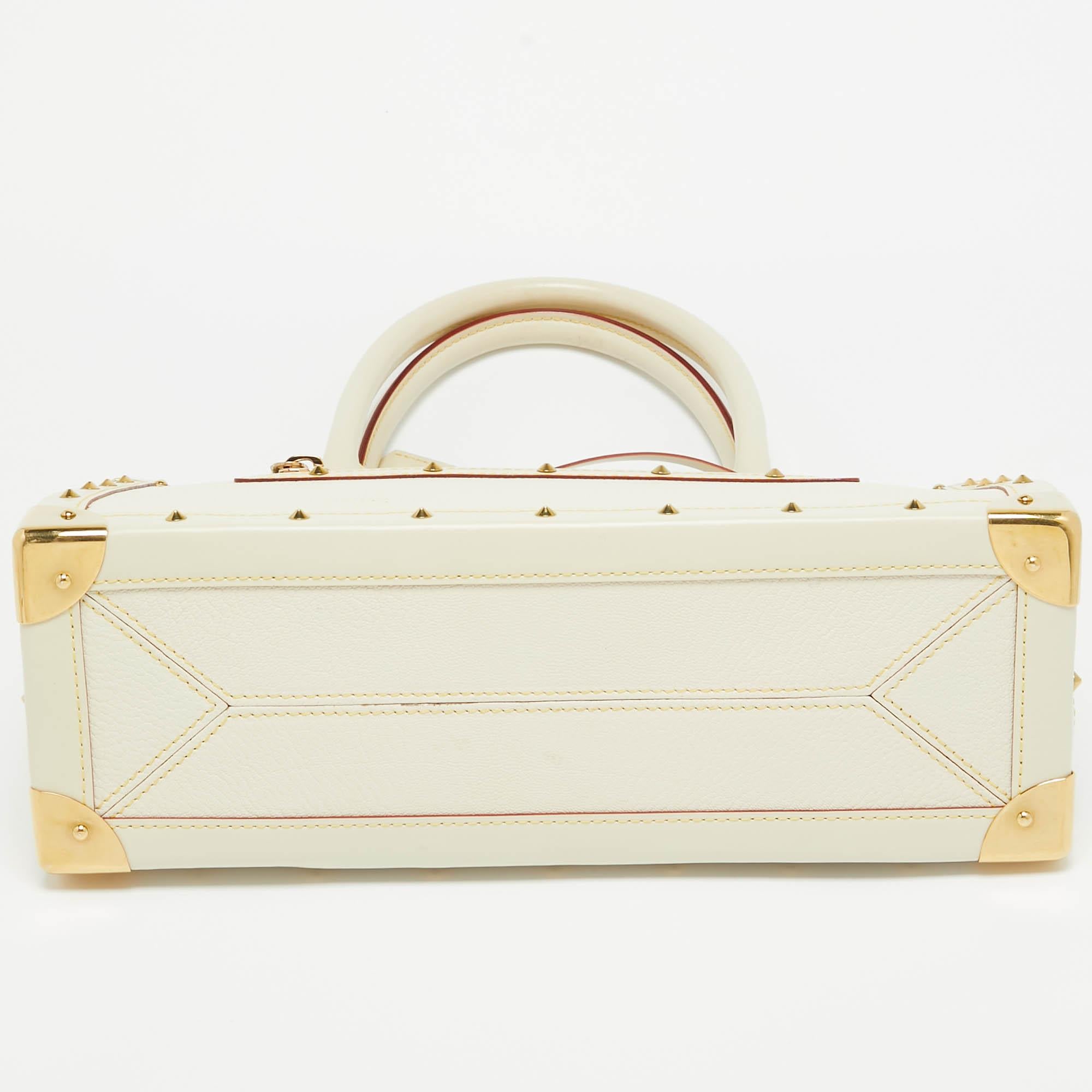 Louis Vuitton White Suhali Leather Le Fabuleux Bag 4