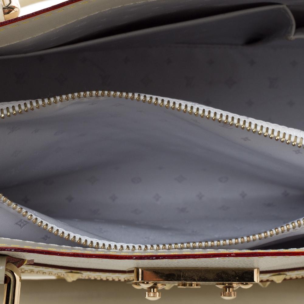 Louis Vuitton White Suhali Leather Le Fabuleux Bag 1