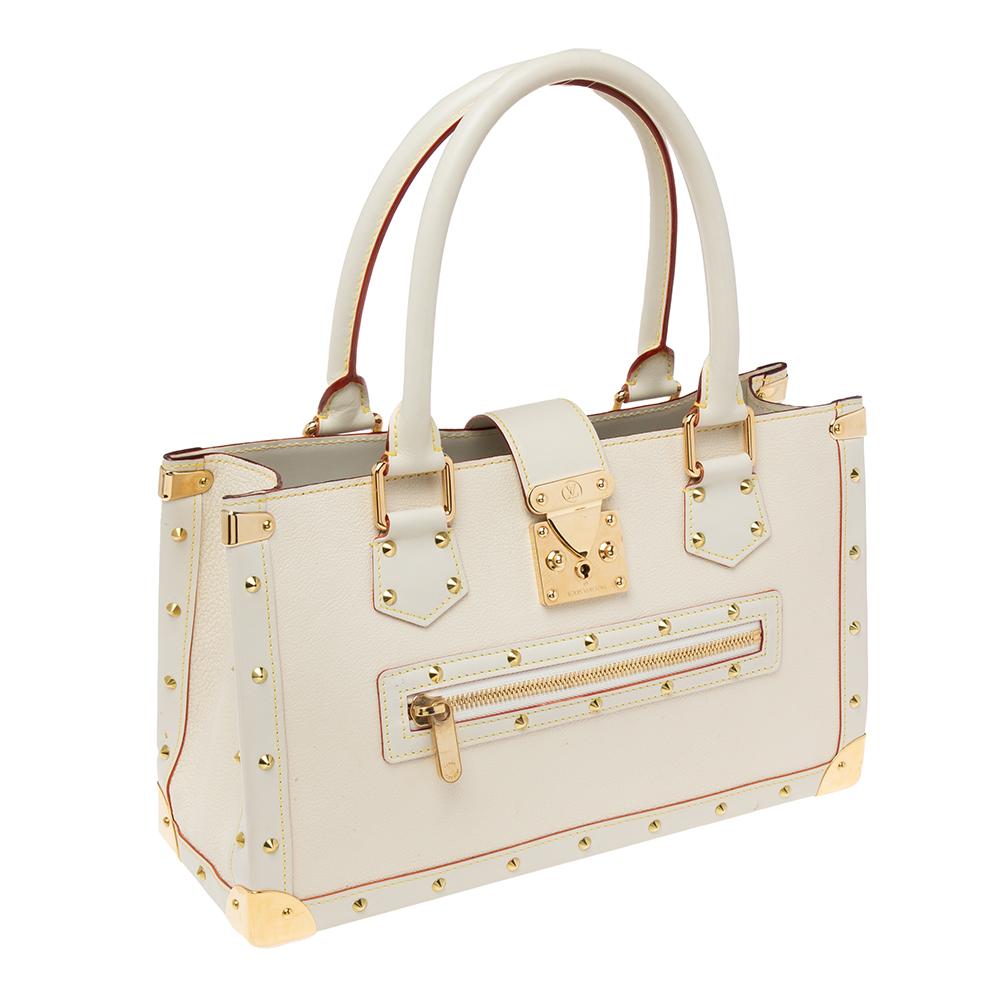 Louis Vuitton White Suhali Leather Le Fabuleux Bag 1