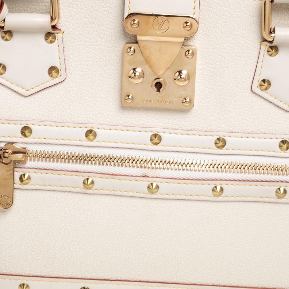 Louis Vuitton White Suhali Leather Le Fabuleux Bag 2