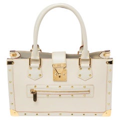 Louis Vuitton White Suhali Leather Le Fabuleux Bag at 1stDibs