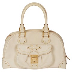 LOUIS VUITTON White Suhali Leather Le Superbe