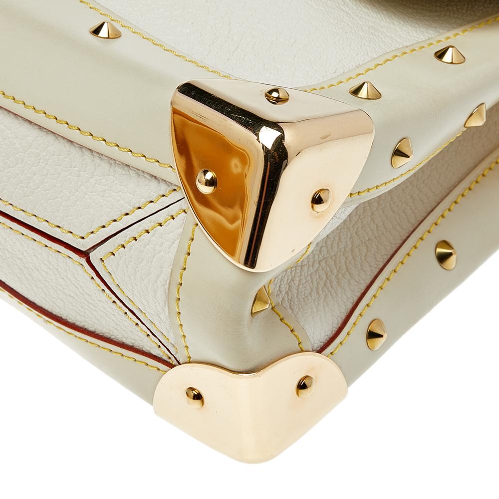 Louis Vuitton White Suhali Leather Le Talentueux Bag 4