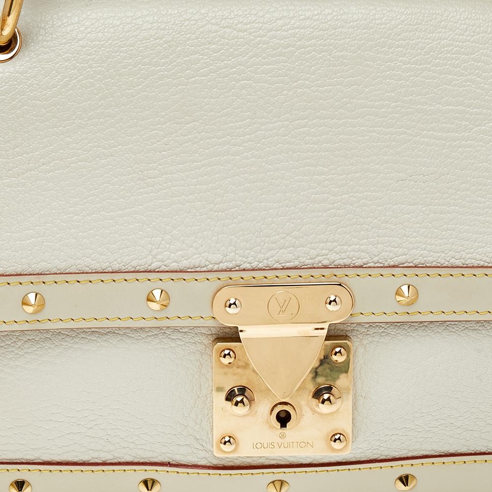 Louis Vuitton White Suhali Leather Le Talentueux Bag 5