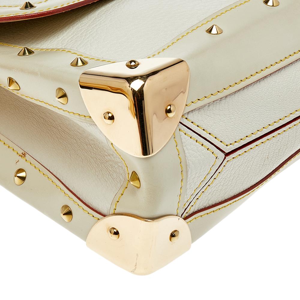 Louis Vuitton White Suhali Leather Le Talentueux Bag 3