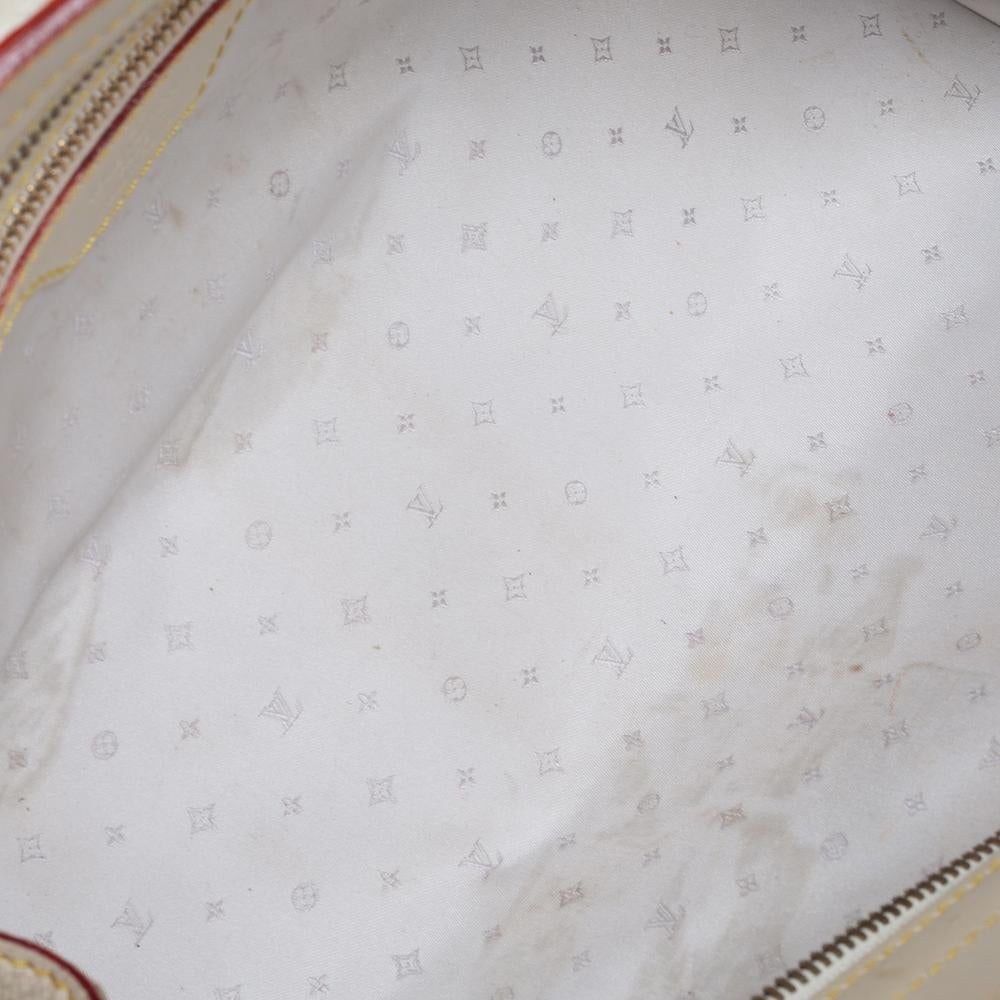 Louis Vuitton White Suhali Leather L'Epanoui PM Bag 3