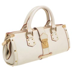 Louis Vuitton Louis Vuitton Weiße Suhali Ledertasche L'Epanoui PM