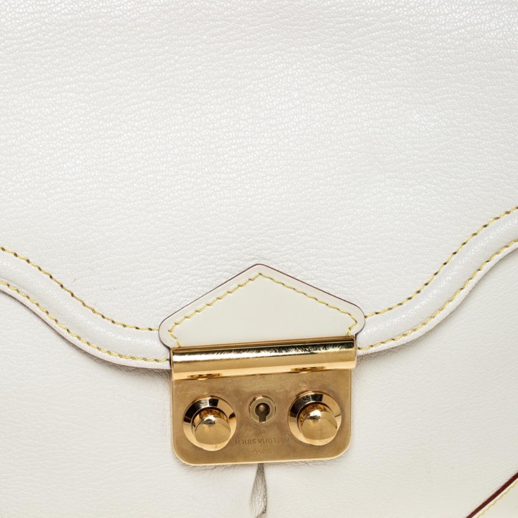 Louis Vuitton White Suhali Leather L'Essentiel PM Bag 6