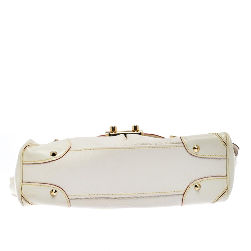 Louis Vuitton White Suhali Leather L'Essentiel PM Bag 1
