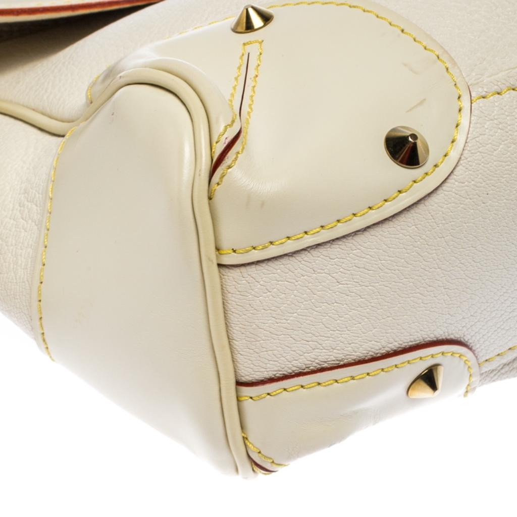 Louis Vuitton White Suhali Leather L'Essentiel PM Bag 5