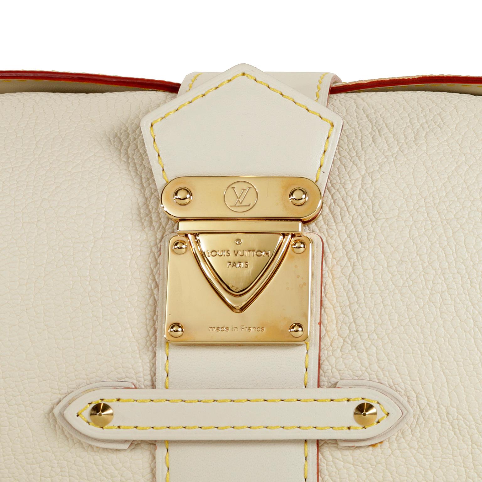 Louis Vuitton White Suhali Leather L’Impetueux Bag 2