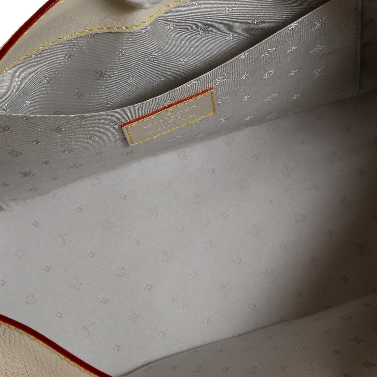 Louis Vuitton White Suhali Leather L’Impetueux Bag 3