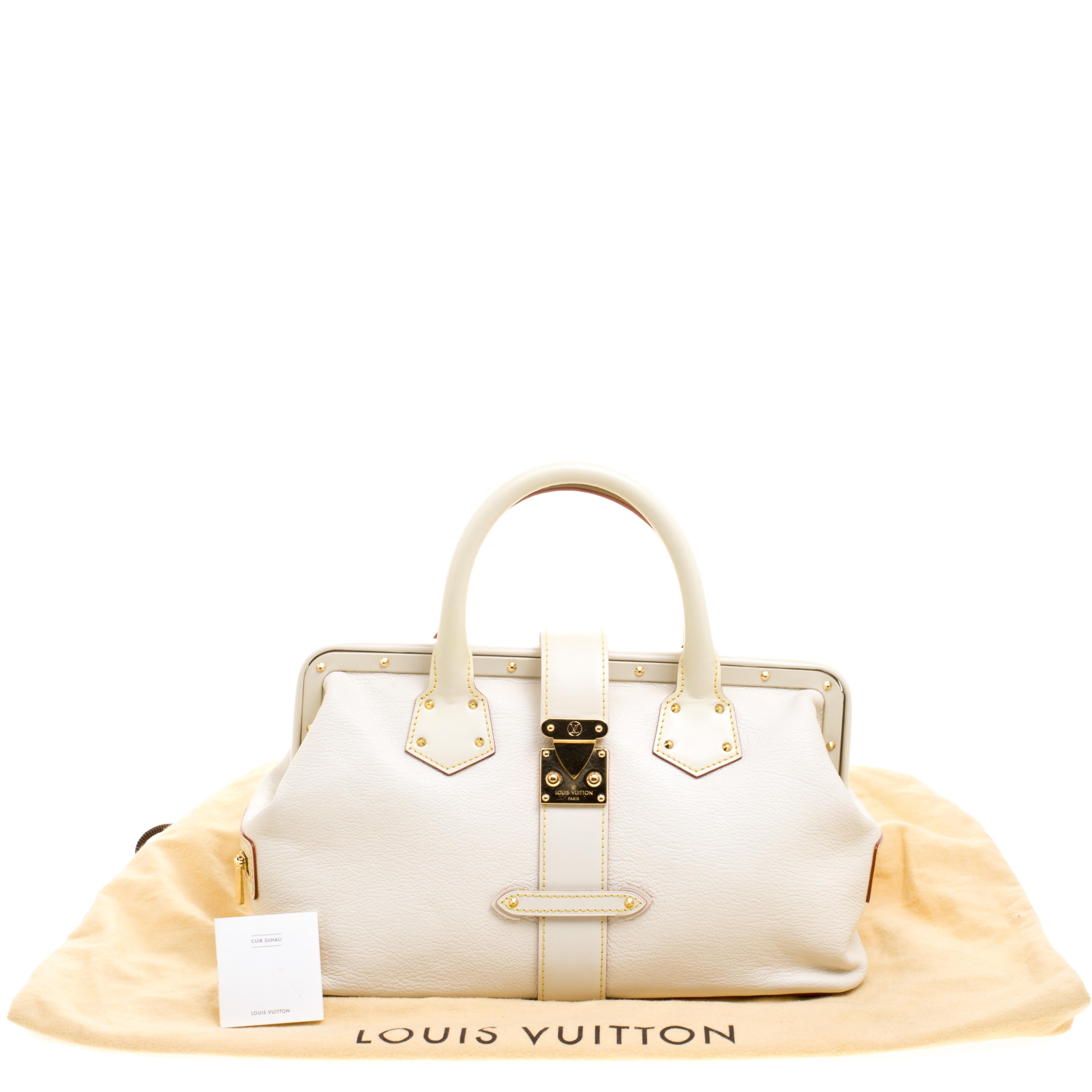 Louis Vuitton White Suhali Leather L'Ingenieux PM Bag 8