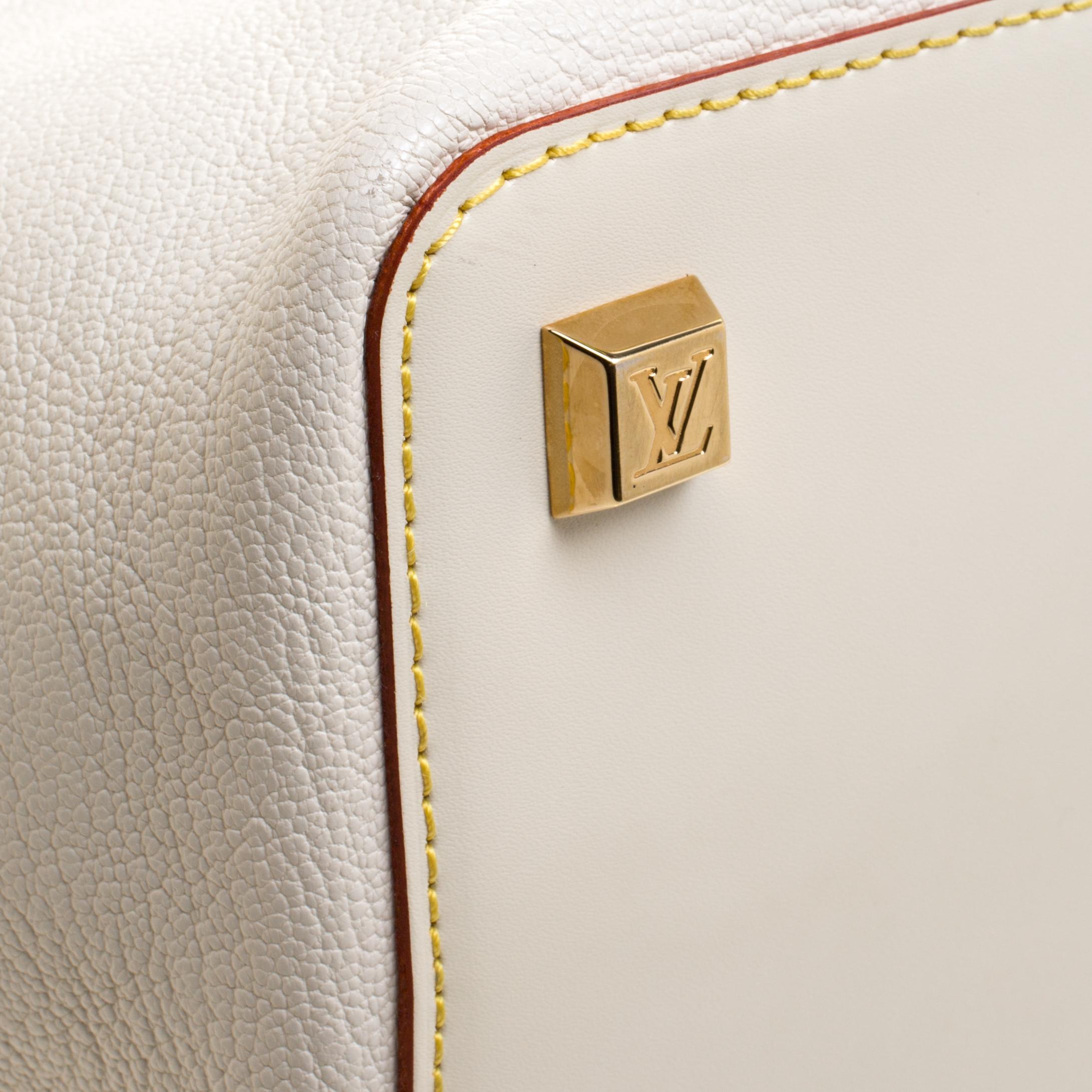 Louis Vuitton White Suhali Leather L'Ingenieux PM Bag 4