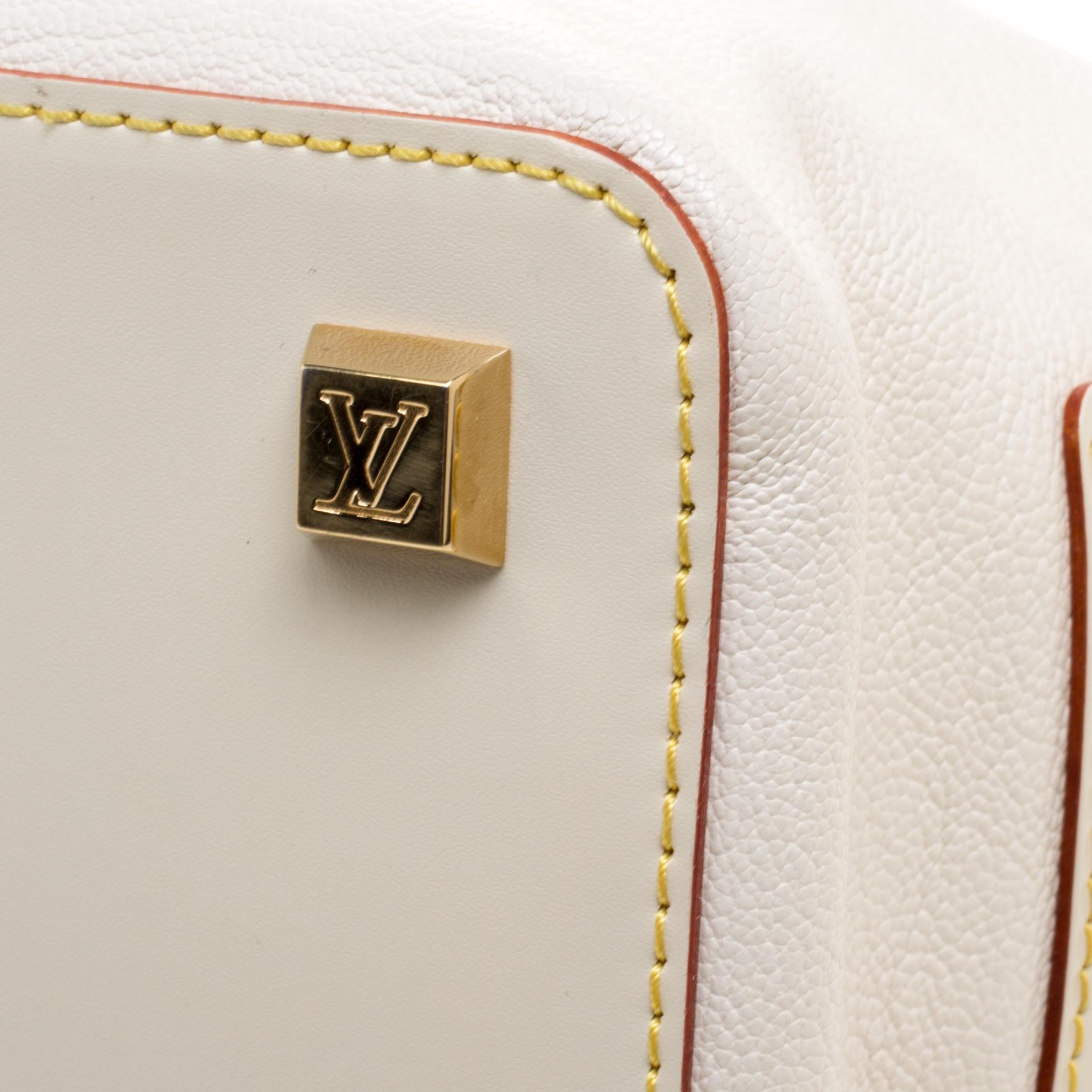 Louis Vuitton White Suhali Leather L'Ingenieux PM Bag 5