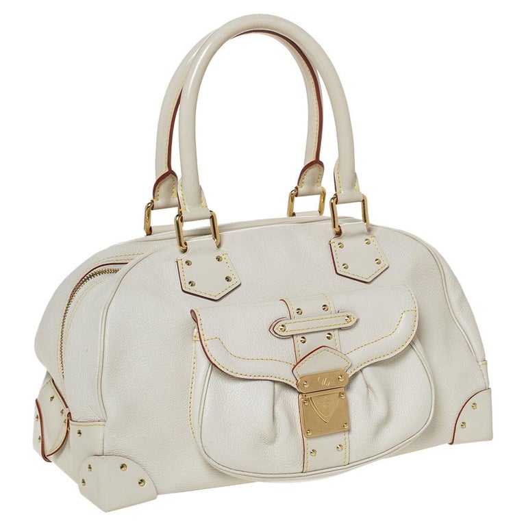 Louis Vuitton White Suhali Leather Suhali Le Superbe Bag at 1stDibs