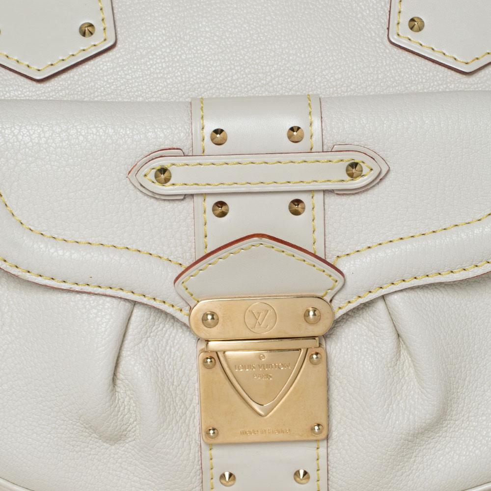 Women's Louis Vuitton White Suhali Leather Suhali Le Superbe Bag