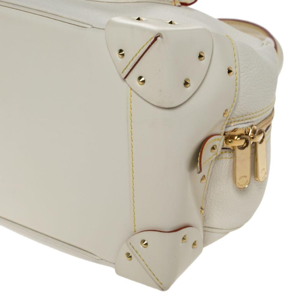 Louis Vuitton White Suhali Leather Suhali Le Superbe Bag 4