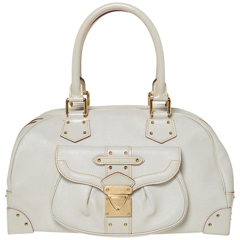 Louis Vuitton White Suhali Leather Suhali Le Superbe Bag