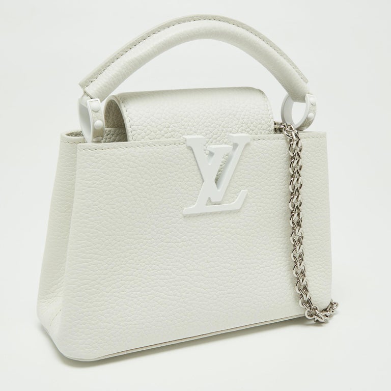 Pre-Owned LOUIS VUITTON Louis Vuitton Capucines MINI Pink/Yellow M55987  Women's 13842 Taurillon Leather Handbag (New) 
