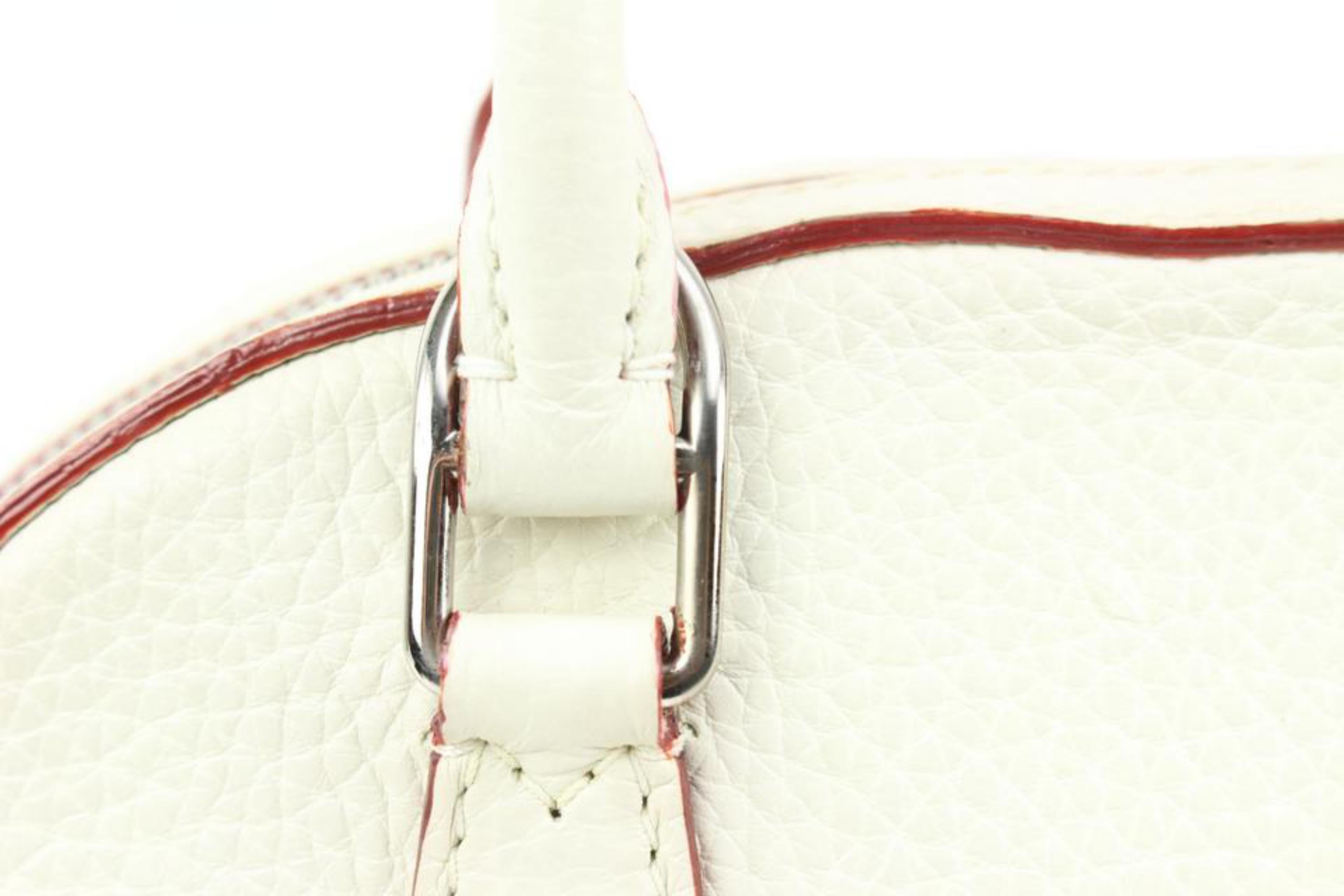 Louis Vuitton White Taurillon Leather Parnassea Alma PPM 76llk322s For Sale 6