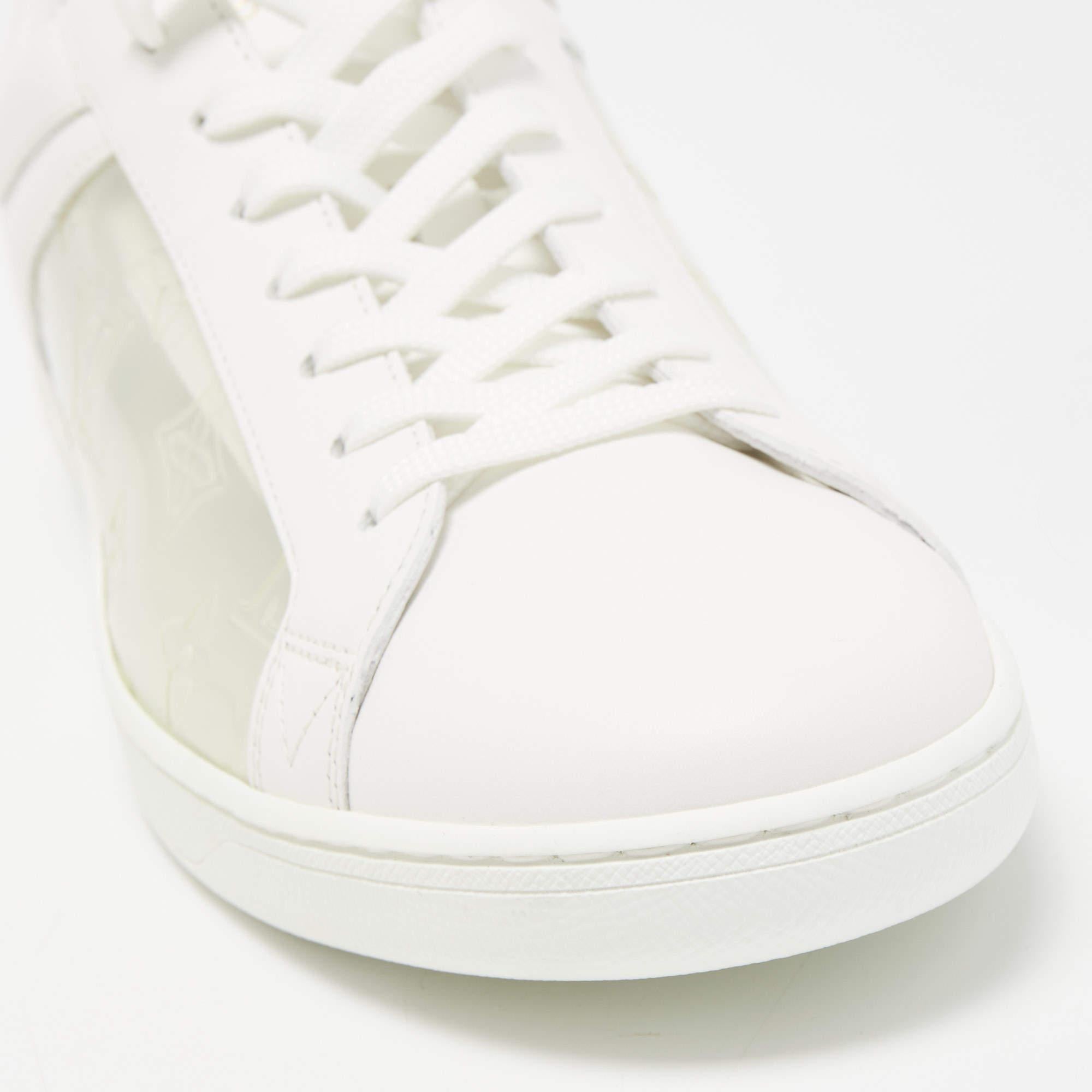 Coming in a classic silhouette, these designer sneakers are a seamless combination of luxury, comfort, and style. These sneakers are designed with signature details and comfortable insoles.

Includes: Original Dustbag, Original Box, Extra Lace
