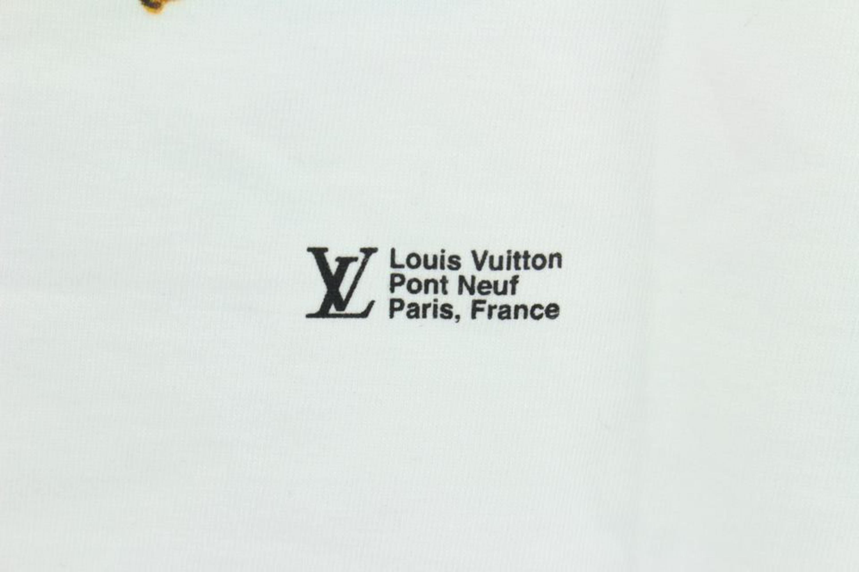 Louis Vuitton White (Ultra Rare) Virgil Abloh Wizard Oz Spiral Tee ...