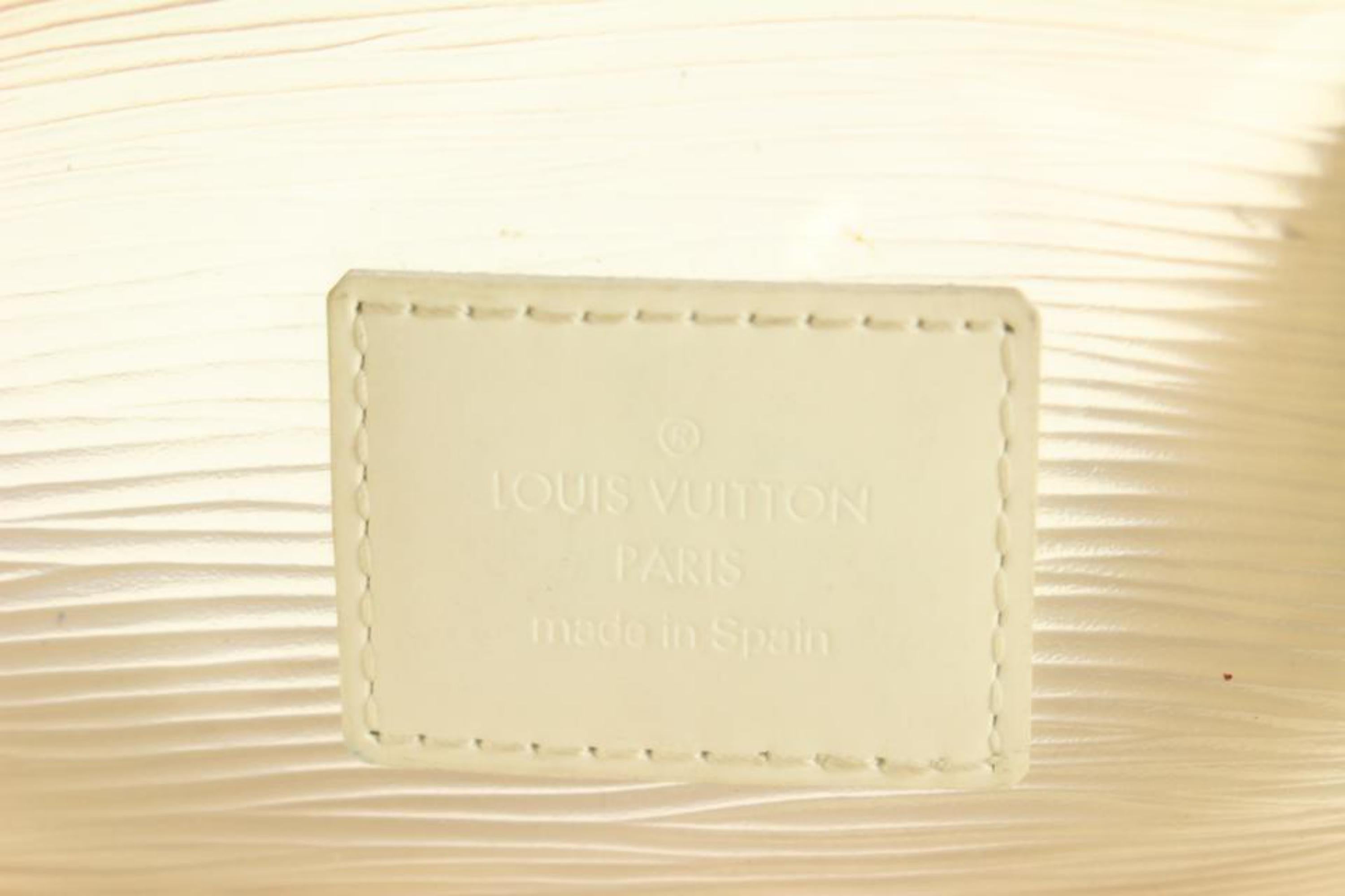 Louis Vuitton White Vinyl Epi Plage Leather Lagoon Bay 18lz510s 3