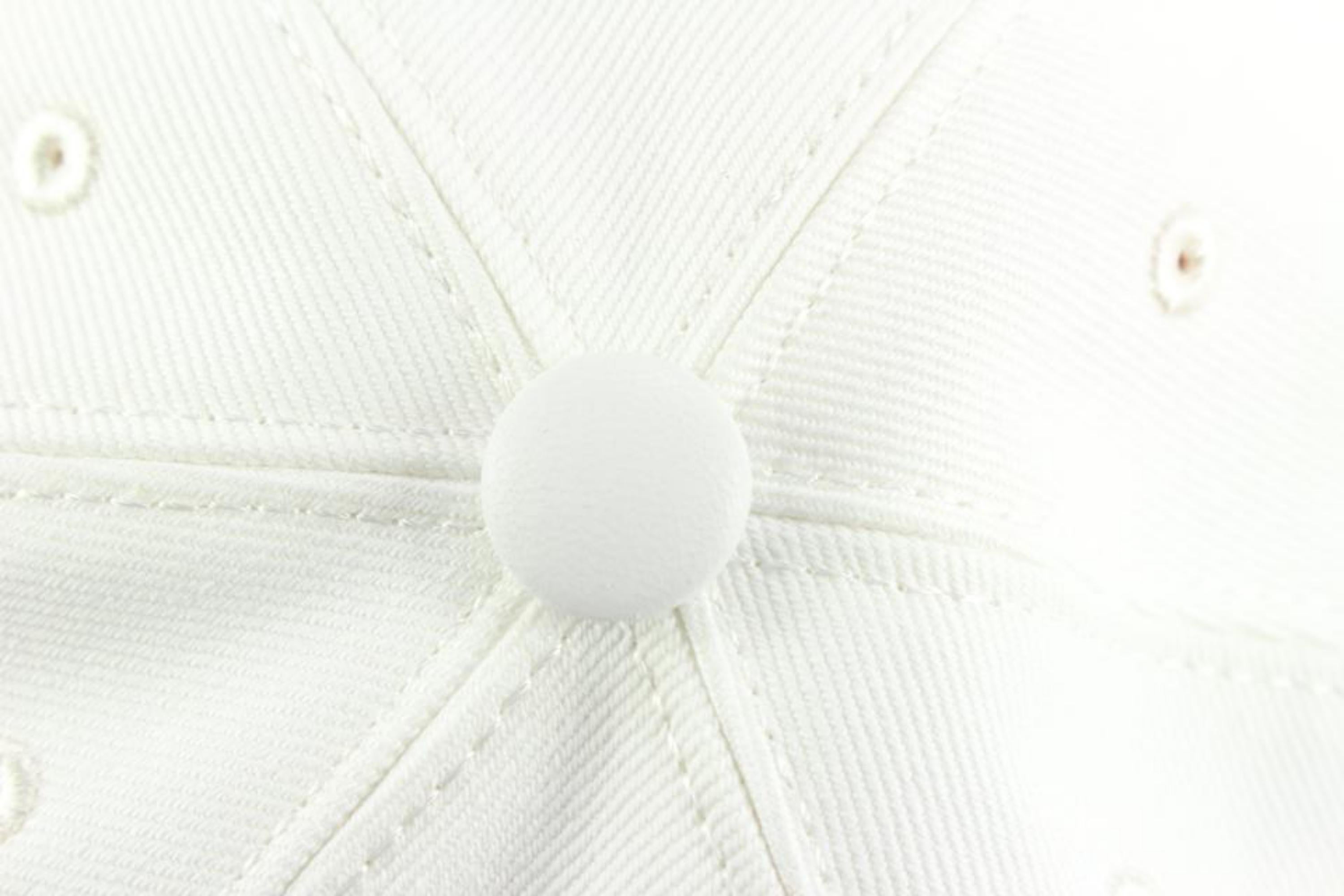 Women's or Men's Louis Vuitton White x Terracotta Match Cap Easy Ou Pas Hat 18LZ517S For Sale