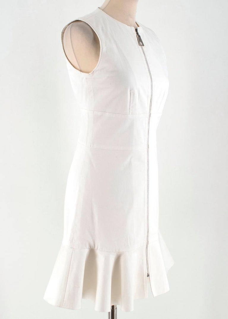 Louis Vuitton White Snap Sleeve Sweatshirt Dress - M – I MISS YOU VINTAGE