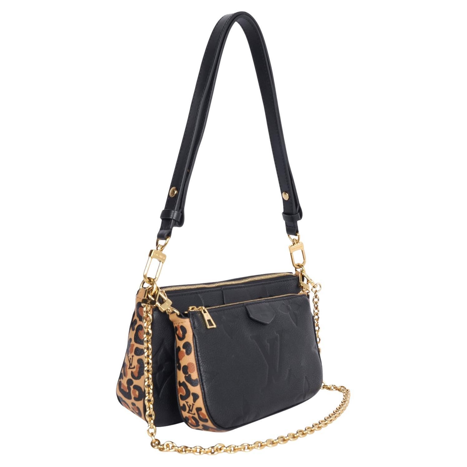 LOUIS VUITTON Wild At Heart Multi Pochette Accessoires Leopardo