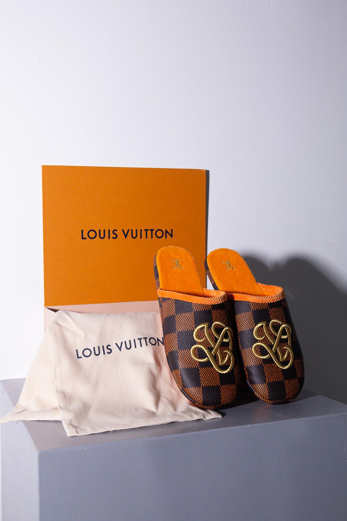 Louis Vuitton Will We Pharell Palace Slipper Damier Pop Herren im Zustand „Neu“ im Angebot in Milano, IT