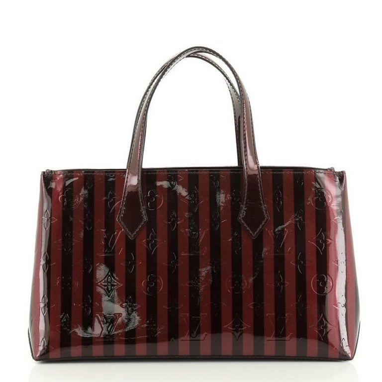 Louis Vuitton Amarante Monogram Vernis Wilshire MM Bag at 1stDibs