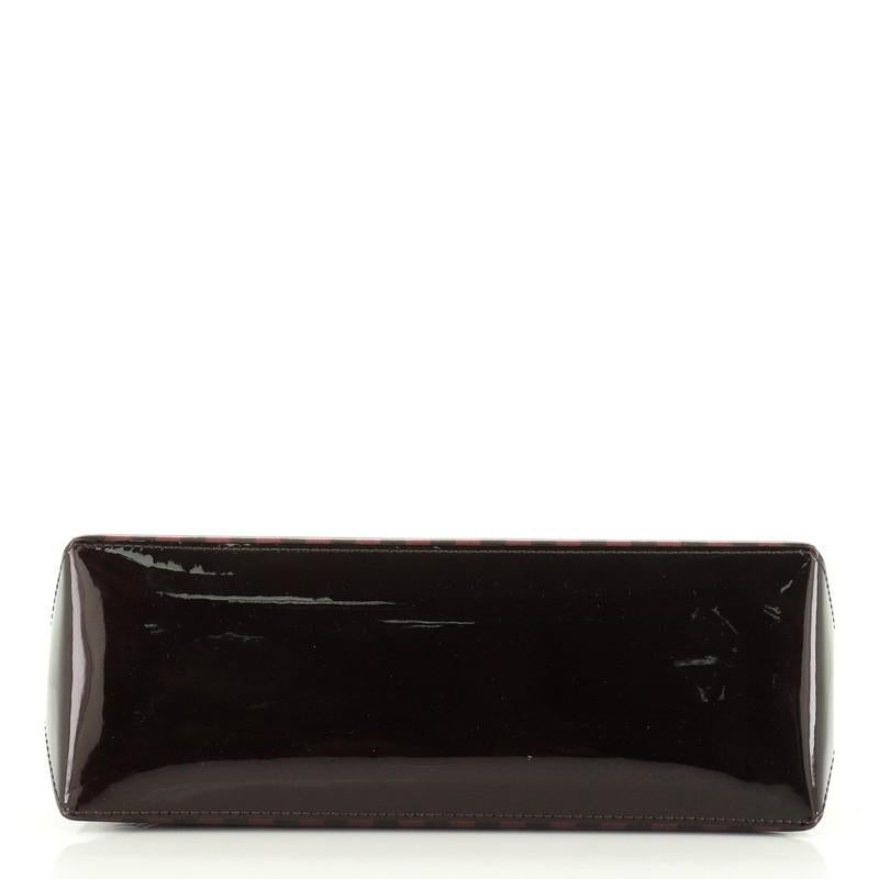 Louis Vuitton Wilshire Handbag Limited Edition Monogram Vernis Rayures PM In Good Condition In NY, NY