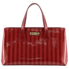 Louis Vuitton Wilshire Handbag Limited Edition Monogram Vernis Rayures PM