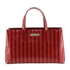 Louis Vuitton Wilshire Handbag Limited Edition Monogram Vernis Rayures PM