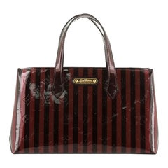 Louis Vuitton Wilshire Handbag Limited Edition Monogram Vernis Rayures PM 